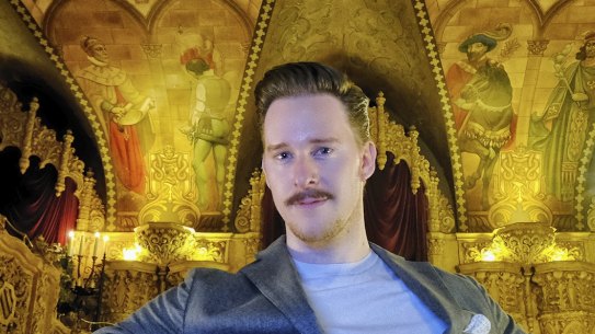 Moulin Rouge actor Andy Cook at the Regent Theatre.