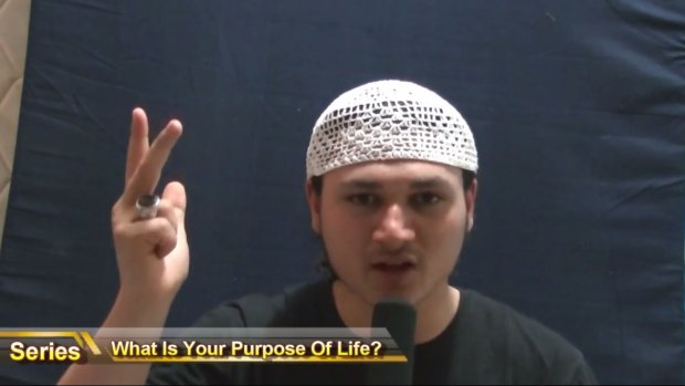 YouTube lectures: Sulayman Khalid uploaded a series of videos aimed at youth in western Sydney.