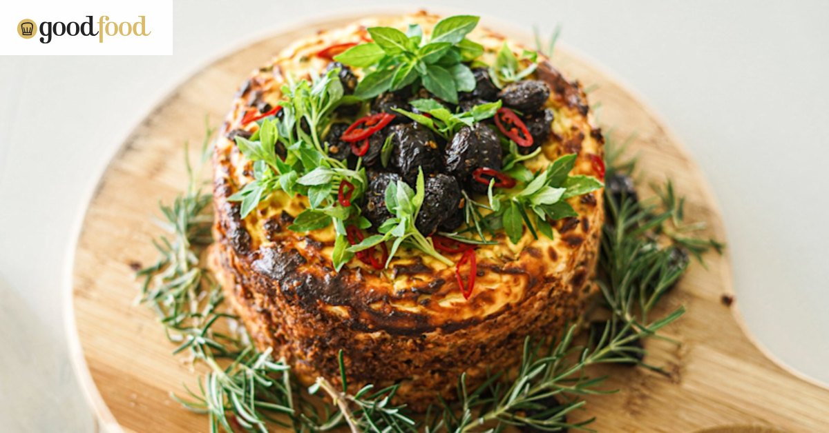 Baked spiced ricotta with slow-roasted tomatoes