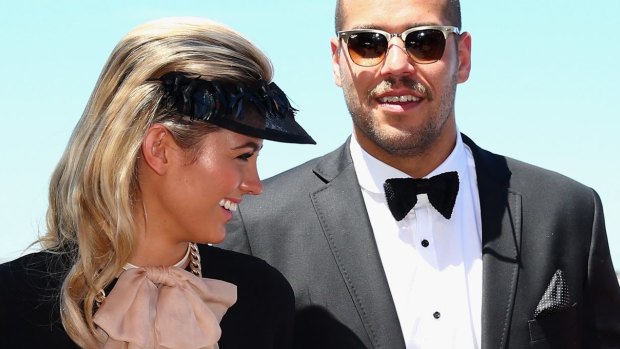 Wedding bells: Jesinta Campbell and Lance Franklin.