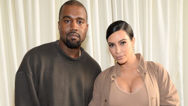 Gift giving goes extreme: Kanye West with Kim Kardashian West.