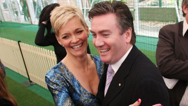 Happier times ... <i>Today</i> host Jessica Rowe with Eddie McGuire, before she left Nine Network in 2007.