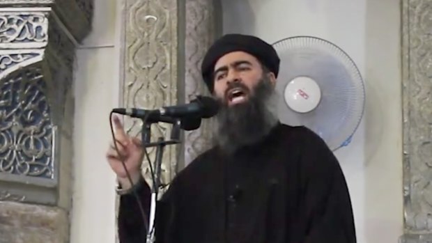 Islamic State leader and "caliph" Abu Bakr al-Baghdadi.