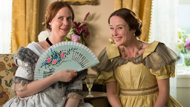 Cynthia Nixon and Jennifer Ehle in A Quiet Passion.
