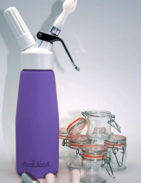 An Ard'time whipped cream dispenser.