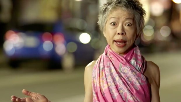 Where the bloody hell are you? ... Lee Lin Chin looks at a deserted Sydney street in a spoof attacking the lockout laws.