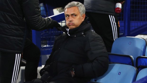 'Didn't see it': Jose Mourinho has lashed out at Everton after the late 1-1 draw.