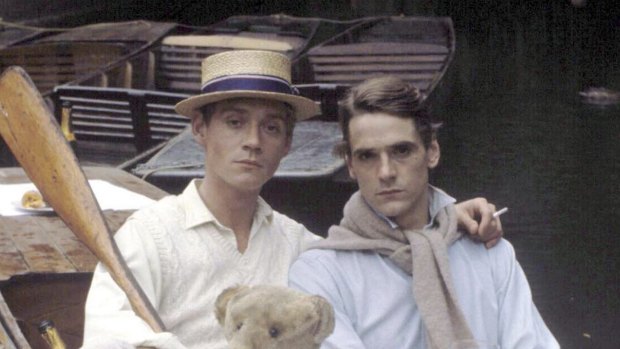 Anthony Andrews, left and Jeremy Irons in Brideshead Revisited.  