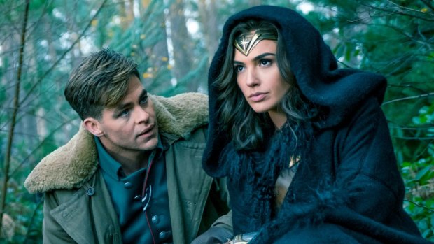 Too coy: Chris Pine and Gal Gadot in Wonder Woman.