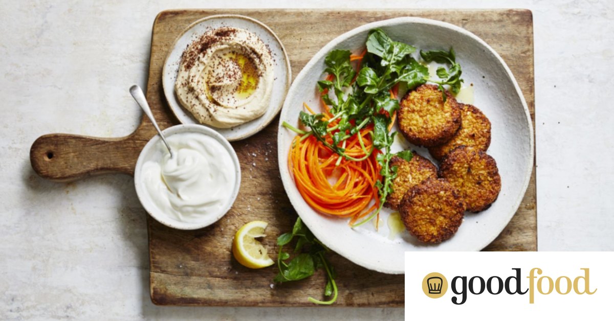 Cauliflower and kimchi falafels