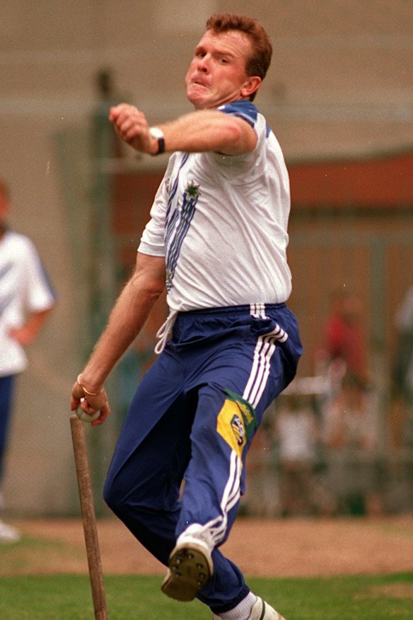 In awe: Craig McDermott was full of praise for his teammate.