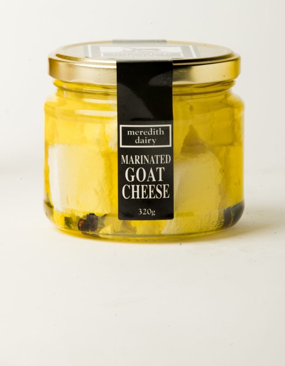 Meredith Dairy marinated goat cheese.