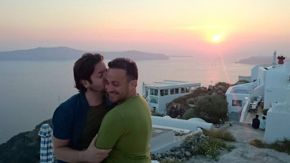 David and Marco Bulmer-Rizzi were on their honeymoon in Adelaide when David suffered the fatal injury.