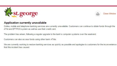 This Is An Absolute Joke St George Bank Bank Of Melbourne And Banksa Internet Banking Outage Leaves Customers Stranded