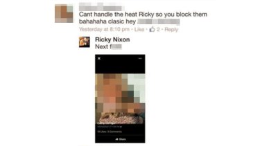 The alleged Facebook post made by Ricky Nixon.