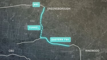 The route of North East Link.