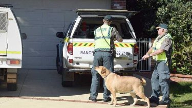 Local rangers removed the dog on Wednesday afternoon.