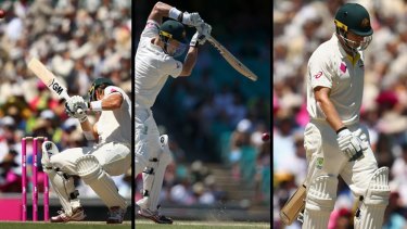 Shane Watson ducks, hits and later goes out on day two at the MCG. 