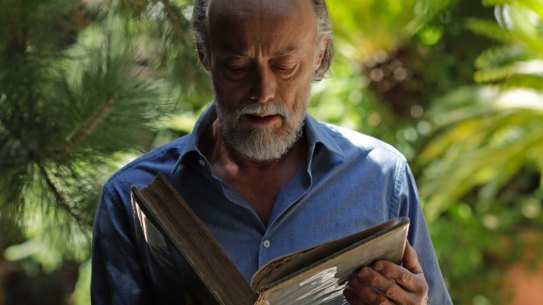 Bill Henson self-portrait, inspired by a Cicero quote: "If you have a garden and a library you will want for nothing."