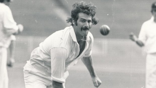 Dennis Lillee and Jeff Thomson bowled on quintessential fast, bouncy Aussie pitches in the 1970s.
File (Melb): P: LILLEE, DENNIS: ACTION
Date filed: 16-11-1981
Neg no: F 2037
ID: mls