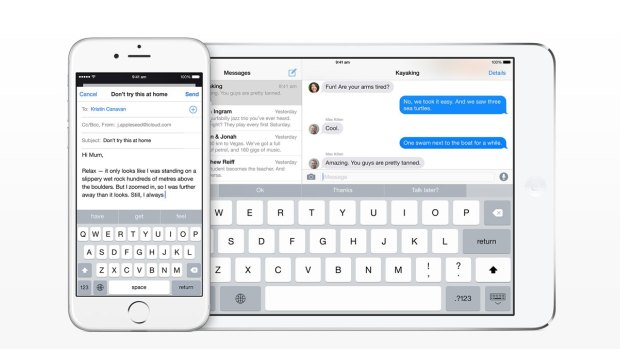 Apple iOS 8's new keyboard should up your grammar game.