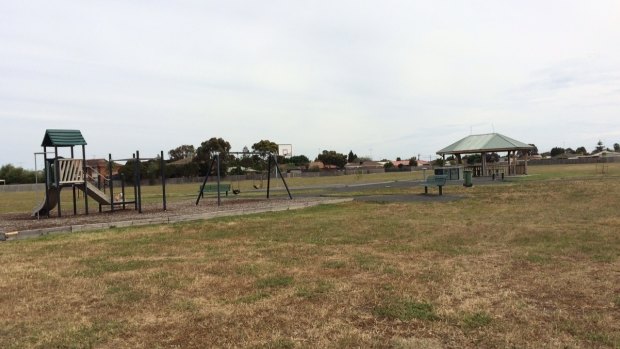The Geelong park where the men allegedly abducted the girl.