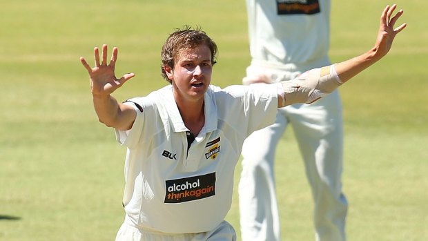 Joel Paris took a wicket on the first ball of South Australia's innings.