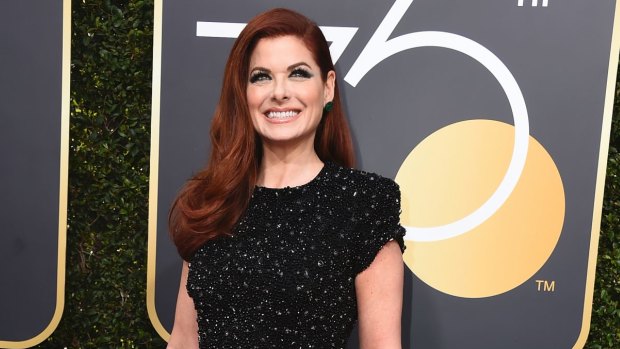 Debra Messing wore black at the 75th annual Golden Globe Awards to protest female inequality in Hollywood.