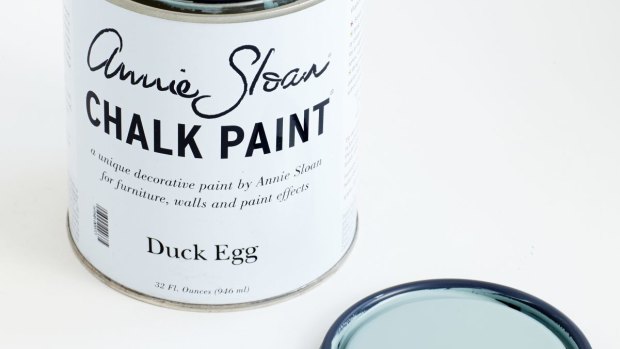 Chalk paint in duck egg, $59.95, Annie Sloan, anniesloan.com.