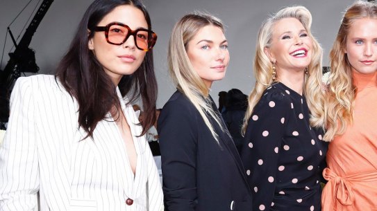 Front Row at Zimmermann Spring 2019 at NYFW. 