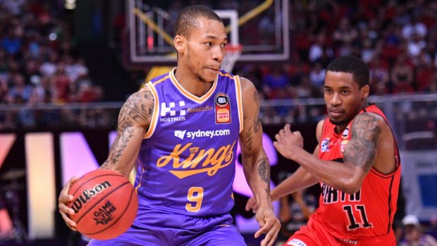 Sydney's best: Kings guard Jerome Randle moves the ball into attack.