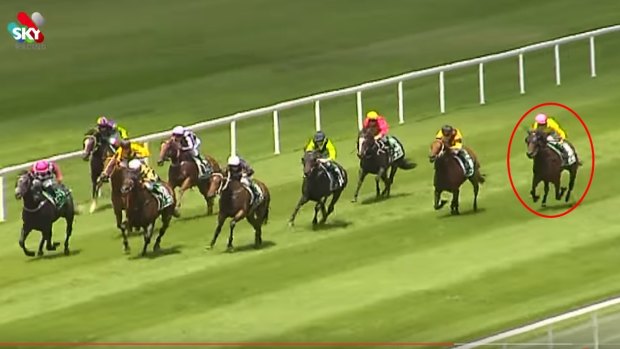 Coming from behind: Gust of Wind pulled out an amazing finish at Scone.