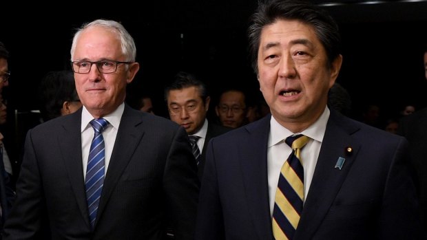 Prime Minister Malcolm Turnbull and Japan's leader Shinzo Abe said the TPP would foster investment, generate billions in export revenue and create thousands of jobs.