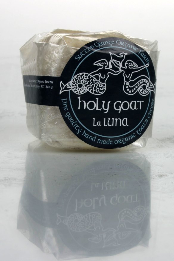 You'll find Holy Goat La Luna cheese in Eldridge's fridge.
