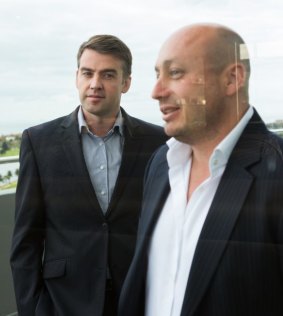 Larry Kestelman (right) with Ilya Frolov from Oxygen Ventures.