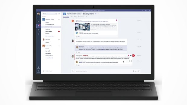 Microsoft Teams is available on desktop and mobile operating systems.