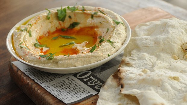The cafe's manager embraced the power of hummus.