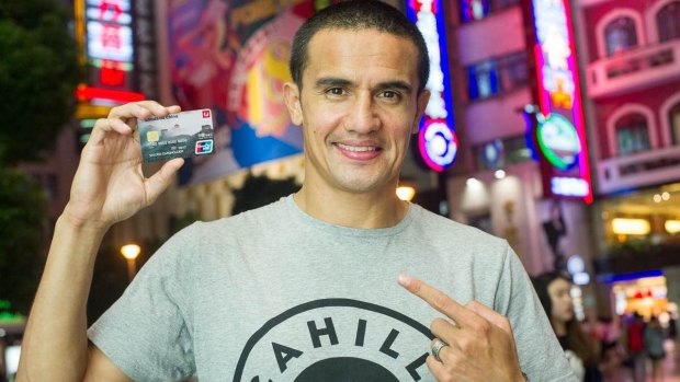Tim Cahill - relishing the experience of living in Shanghai.