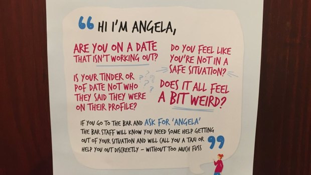 The 'Ask for Angela' campaign.