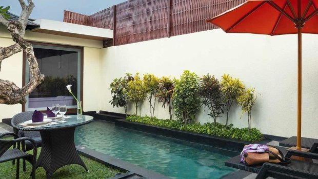 Avani's one- bedroom villas include a garden and a pool.