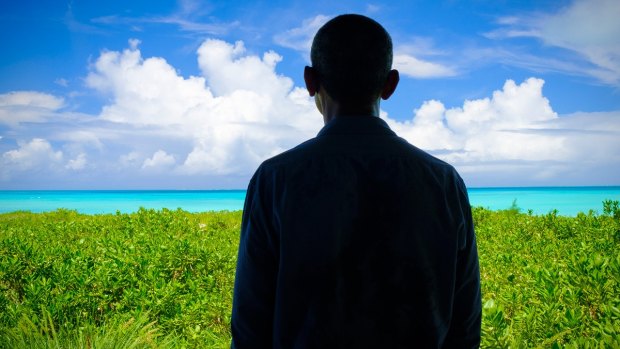 US President Barack Obama visits Midway Atoll in the Pacific. 