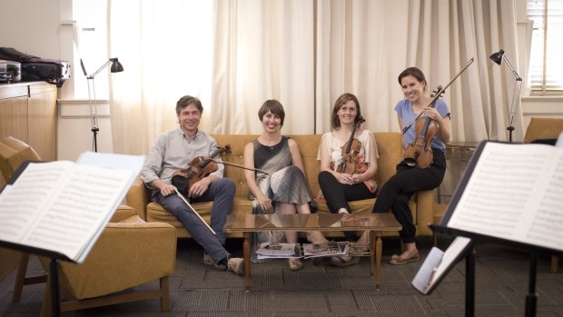 The Australian String Quartet, from left: Stephen King, Sharon Draper, Sophie Rowell and Francesca Hiew.