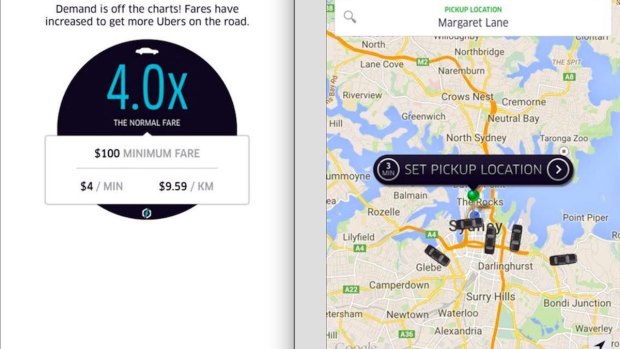 One Uber user reported $100 being the minimum fare.