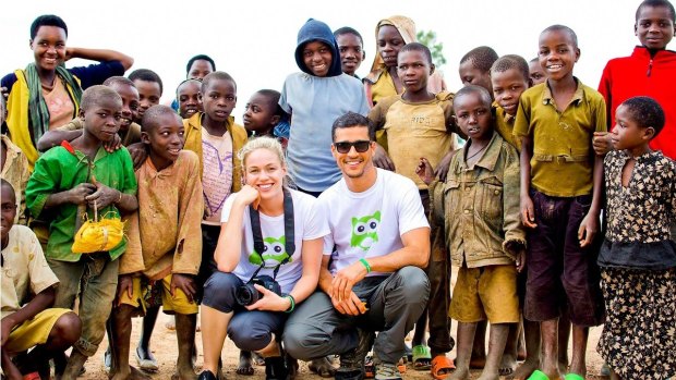Duncan and Nicola help build schools and provide education for kids around the world.