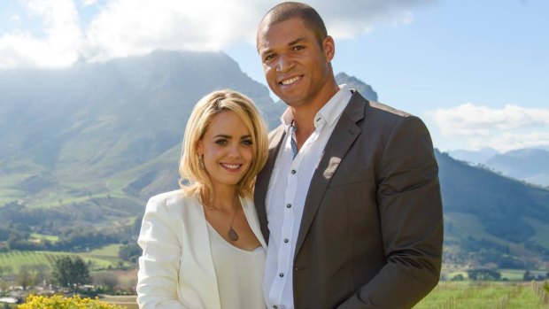 Speaking out: Blake Garvey and Louise Pillidge encourage anyone searching for love to sign up for The Bachelor.