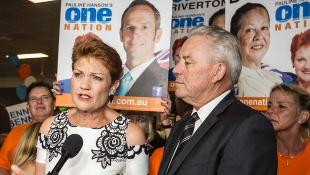 One Nation leader Pauline Hanson declared the party's election result was "fantastic", despite falling well short of predictions.