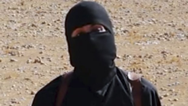 A still image from a video that purports to show the militant known as "Jihadi John".
