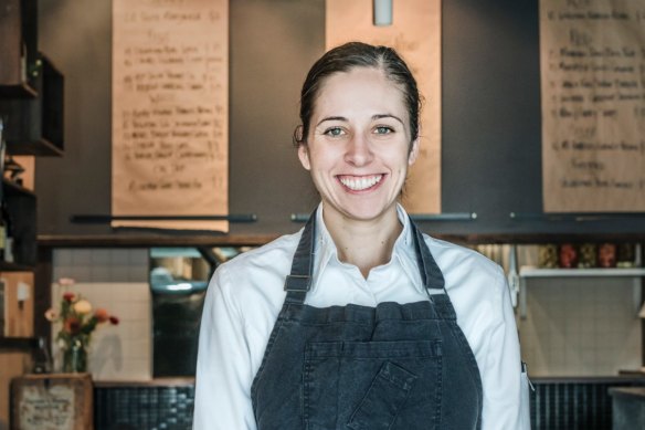 Emma McCaskill in her restaurant The Pot.