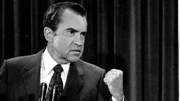 Richard Nixon: brought down by the Watergate scandal.