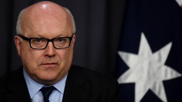 Attorney-General George Brandis supports compulsory voting in the same-sex marriage plebiscite.